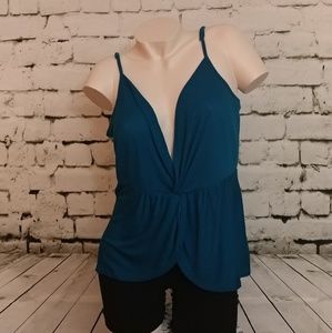 Express Large One Eleven Twisted Ribbed Top NWOT